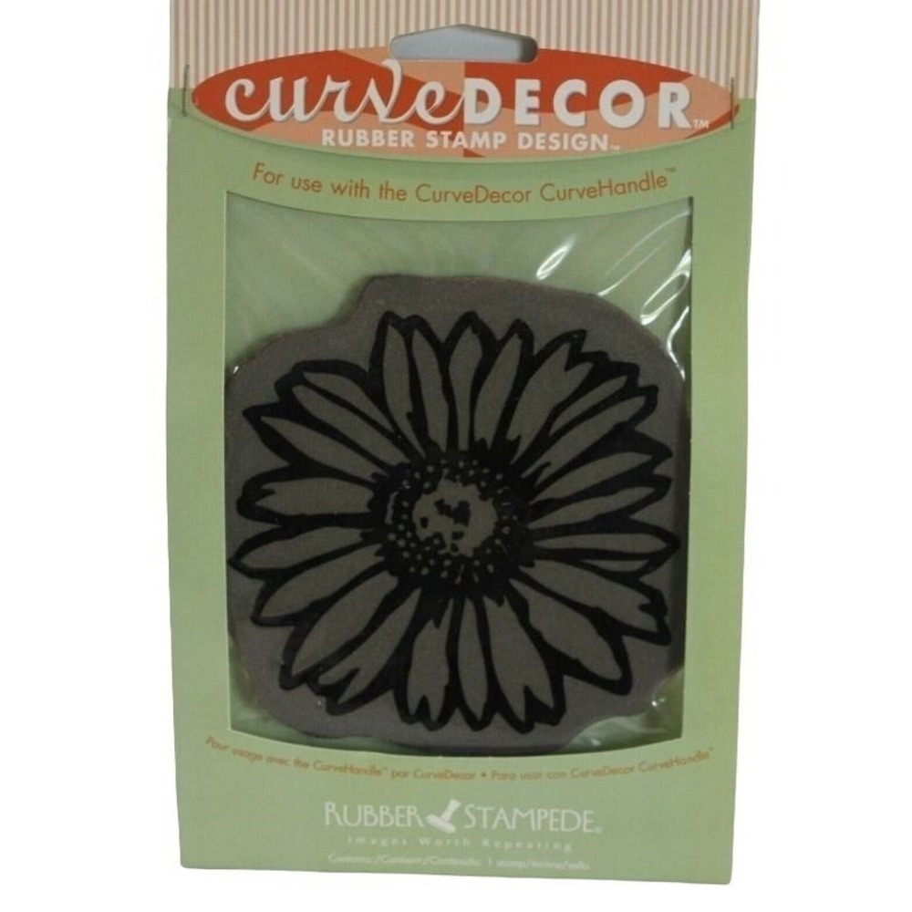 Rubber Stampede‎ Stamps Curve Decor Stamping Art DAISY